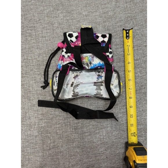 Vintage Lisa Frank Soccer Ball Clear Mini Backpack Purse 1990s 2000s main image 5